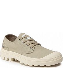 Półbuty sznurowane Palladium zielone damskie Pampa Ox Organic II 77075-379-M Eucalyptus