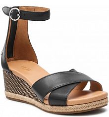 Sandały na koturnie Ugg czarne 