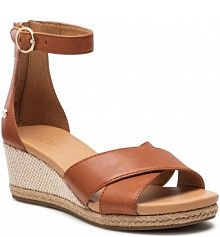 Sandały na koturnie Ugg brązowe W Eugenia 1124990 Tlth