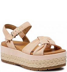 Sandały na koturnie Ugg beżowe W Neusch 1125026 Pfsd