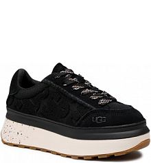 Sneakersy Ugg czarne dziecięce W Marin Lace Logo 1125025 Blk