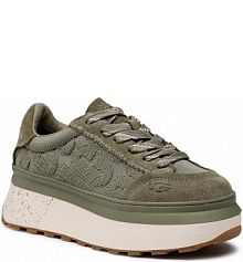 Sneakersy Ugg zielone dziecięce W Marin Lace Logo 1125025 Btol