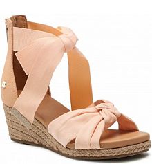 Sandały na koturnie Ugg pomarańczowe 