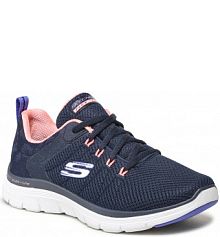 Półbuty sznurowane Skechers granatowe damskie 