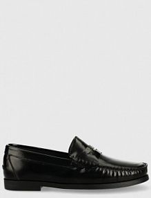 Mokasyny Guess  czarne męskie FM7LIV.LEA14.BLACK