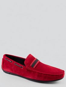 Półbuty wsuwane Giacomo Conti czerwone męskie BUAN000117
