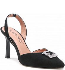 Sandały na szpilce Karino czarne 