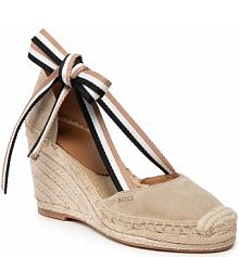 Sandały na koturnie Boss beżowe Madeira 50474511 10236177 01 Medium Beige 269