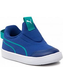 Półbuty wsuwane Puma niebieskie dziecięce Courtflex V2 Slip On Inf 374859 11 Sodalite Blue/Deep A