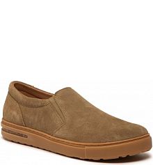 Półbuty wsuwane Birkenstock brązowe dziecięce Oswego 1023725 Faded Khaki