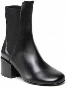 Botki na słupku Patrizia Pepe czarne 