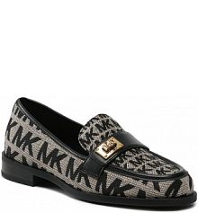 Lordsy MICHAEL Michael Kors czarne Padma Loafer 40T2PDFP2Y  Nat/Blk