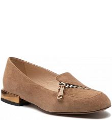 Półbuty wsuwane Baldowski beżowe damskie 