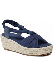 Sandały na koturnie Gant granatowe 