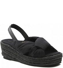 Sandały na koturnie Gant czarne 