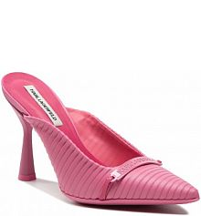 Klapki na szpilce KARL LAGERFELD różowe 