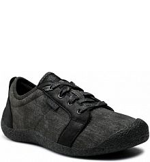 Półbuty sznurowane Keen czarne męskie Howser Canvas Lace-Up 1026145 Black/Black