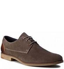 Półbuty sznurowane Lasocki For Men szare dziecięce MI07-C255-302-06