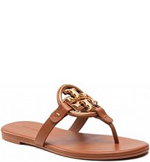 Japonki Tory Burch brązowe damskie 