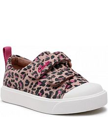 Buty na rzepy Clarks różowe dziecięce 