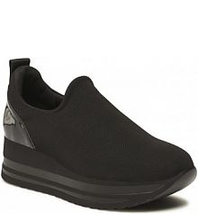 Półbuty na koturnie Jenny Fairy czarne 