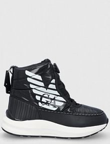 Śniegowce EA7 Emporio Armani  czarne damskie X8M003.XK231.00002