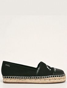 Espadryle Karl Lagerfeld  czarne damskie KL80108