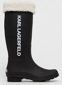 Kalosze Karl Lagerfeld  czarne dziecięce  KL47080