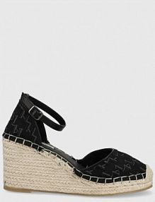 Sandały na koturnie Karl Lagerfeld  czarne KL32220.900