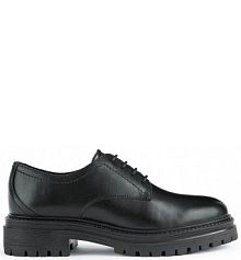 Półbuty sznurowane Geox  czarne damskie D26HRM.00043.C9999