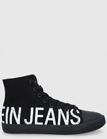 Trampki wysokie Calvin Klein Jeans  czarne dziecięce  YM0YM00276