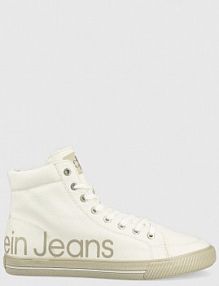 Trampki wysokie Calvin Klein Jeans  białe męskie YM0YM00308.YAF