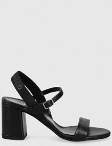 Sandały na słupku HUGO  czarne 50470720.001