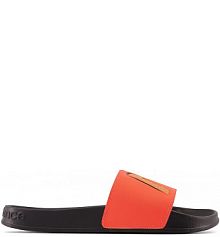 Klapki basenowe New Balance czarne/pomarańczowe męskie SMF200SM czarno