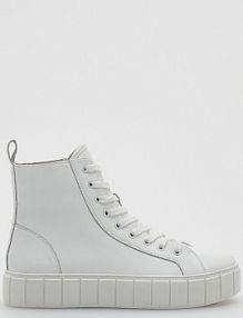 Skórzane trampki Reserved białe dziecięce 5794O-00X