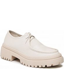 Półbuty na obcasie Jenny Fairy beżowe damskie 