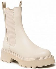 Botki Badura beżowe damskie 