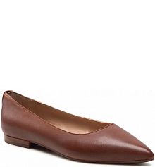 Baleriny LAUREN RALPH LAUREN brązowe damskie 