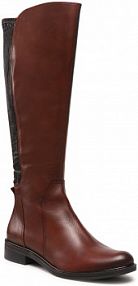 Oficerki Caprice brązowe 