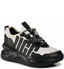 Sneakersy Ugg czarne, białe dziecięce W La Daze 1114494 Bwht