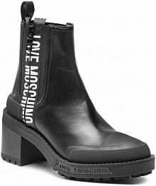 Botki na słupku LOVE MOSCHINO czarne 