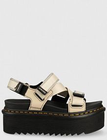 Sandały na koturnie Dr. Martens  beżowe DM27351268.Kimber.Warm