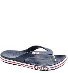 Granatowe klapki męskie Crocs typu japonki dziecięce