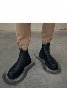 Skórzane sztyblety Reserved czarne męskie 7303O-99X