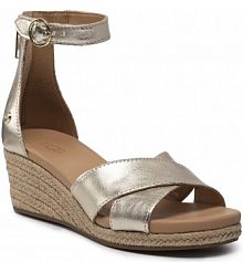 Sandały na koturnie Ugg złote W Eugenia 1128356 Pgmt