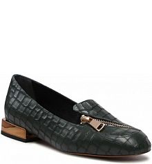 Półbuty wsuwane Baldowski zielone damskie 