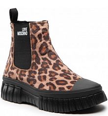 Sztyblety LOVE MOSCHINO brązowe damskie JA15655G1FIV0201 Cammello