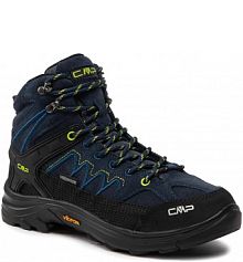 Buty trekkingowe CMP granatowe damskie Kids Moon Mid Wp Trekking Shoes 31Q4794J Black/Blue N95