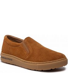 Półbuty wsuwane Birkenstock brązowe dziecięce Oswego 1023756 Mink