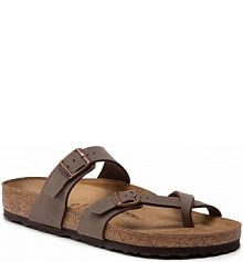 Japonki Birkenstock brązowe damskie 